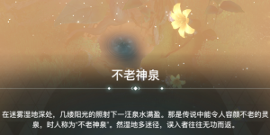 天谕手游不老神泉在哪里