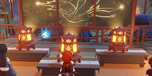 原神玲珑霄灯图鹤怎么转