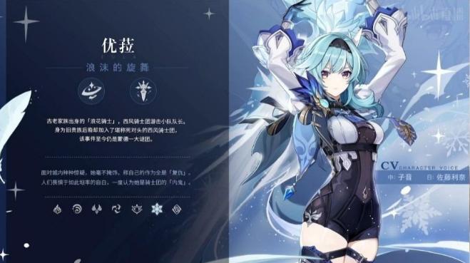 原神优菈培养材料一览