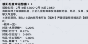 幻塔暖阳礼包有什么